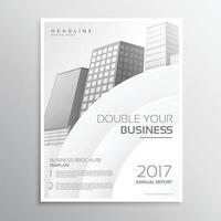 clean white business brochure template design vector