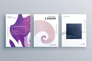 creative brochure design template in A4 size minimal style vector