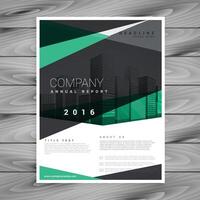 elegant geometric shape company brochure design vector