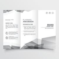 subtle style trifold brochure presentation vector