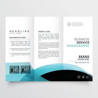 business trifold brochure template design vector