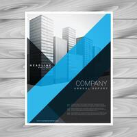 blue black company brochure design vector