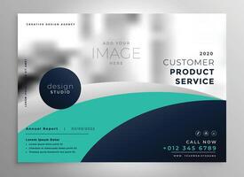 elegant business annual report brochure or presentation template vector