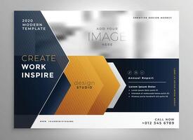 abstract professional brochure design template vector