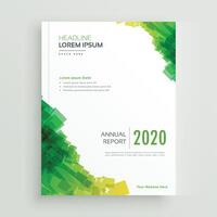 elegant green abstract brochure design vector