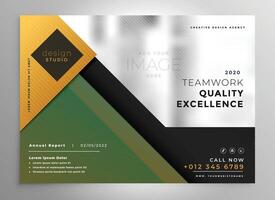 creative brochure presentation design template vector