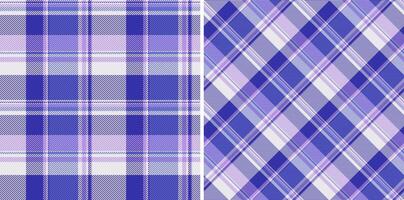 background textile of seamless plaid fabric with a pattern texture check tartan. Set in cold colors. Tile flooring trends. vector