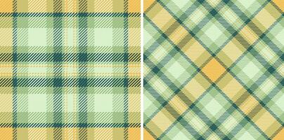 Textile seamless texture of pattern background fabric with a tartan plaid check . vector