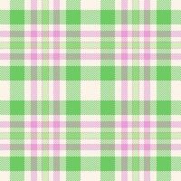 Seamless texture of check fabric textile with a plaid background tartan pattern. vector