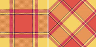 Fabric tartan pattern of background texture check with a plaid seamless textile. vector