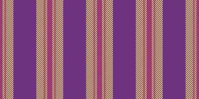 Primary fabric lines vertical, cool textile pattern. African background seamless texture stripe in eminence and yellow colors. vector