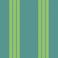 Identity texture stripe, intricate lines seamless pattern. Grungy textile vertical background fabric in teal and lime colors. vector