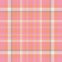 Check texture of textile fabric plaid with a background tartan pattern seamless. vector