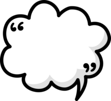 Black and white color speech bubble balloon with quotation marks, icon sticker memo keyword planner text box banner png