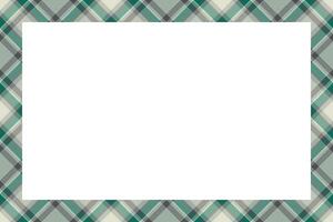Vintage frame . Scottish border pattern retro style. Tartan plaid ornament. vector