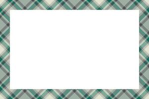 Vintage frame . Scottish border pattern retro style. Tartan plaid ornament. vector