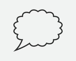 Talk bubble speech icon. Blank empty bubbles design elements. Chat on line symbol template. Dialogue balloon sticker silhouette. vector