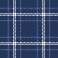 Plaid seamless pattern in blue. Check fabric texture. textile print. vector