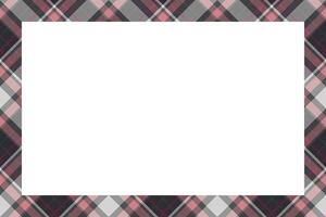 Vintage frame . Scottish border pattern retro style. Tartan plaid ornament. vector