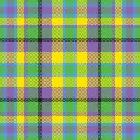 Plaid check pattern. Seamless fabric texture. Tartan textile print. vector