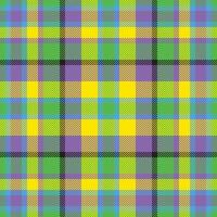 Plaid check pattern. Seamless fabric texture. Tartan textile print. vector