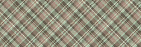 Folk tartan fabric seamless, custom pattern background. Service plaid textile check texture in pastel and light colors. vector