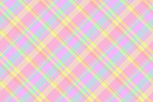Italian check seamless pattern, indoor texture background tartan. Pop fabric plaid textile in light and amber colors. vector