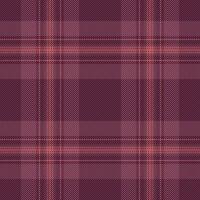 Attire fabric background seamless, 50s check tartan plaid. Selection texture textile pattern in red and pink colors. vector