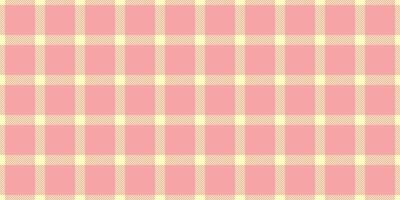 Packing plaid fabric , close-up background tartan textile. Infant check texture pattern seamless in light and red colors. vector