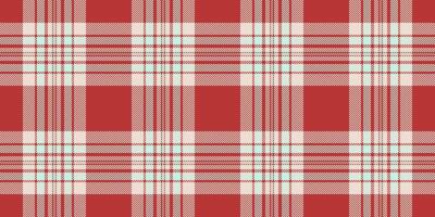 Wedding textile plaid seamless, scrapbooking check background texture. Fibre fabric pattern tartan in light and red colors. vector