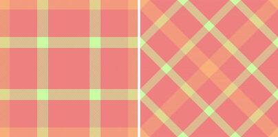 Textile check texture of pattern fabric seamless with a plaid background tartan. vector