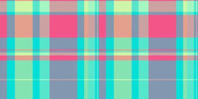 Revival textile seamless plaid, pastel tartan fabric check. Infant texture pattern background in teal and red colors. vector