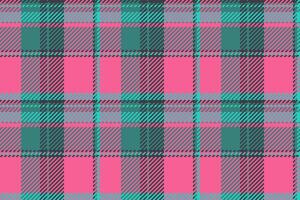 Background fabric of check textile texture with a plaid tartan pattern seamless. vector