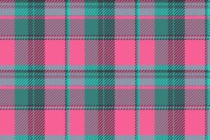 Background fabric of check textile texture with a plaid tartan pattern seamless. vector