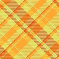 Plaid textile fabric of seamless background pattern with a check texture tartan . vector