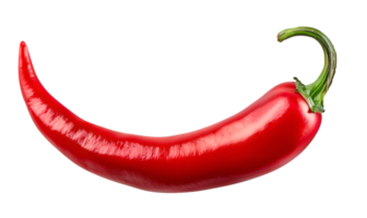 Fresh Ripe Red Chilies Isolated on Transparent Background png