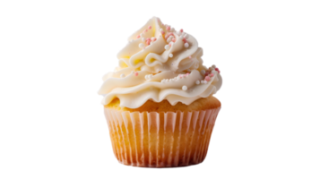 Fresh tasty cupcake isolated on a transparent background png