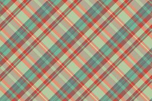 Cozy seamless texture, king fabric plaid pattern. Serene background textile check tartan in pastel and orange colors. vector