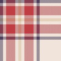 Plaid check pattern. Seamless fabric texture. Tartan textile print. vector