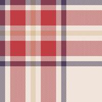 Plaid check pattern. Seamless fabric texture. Tartan textile print. vector