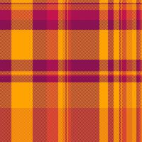 Fabric texture of textile background check with a plaid tartan seamless pattern. vector