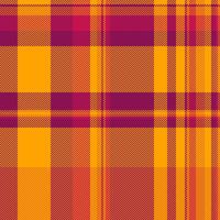 Fabric texture of textile background check with a plaid tartan seamless pattern. vector