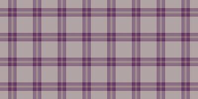 Guy check seamless textile, jersey fabric pattern tartan. Feminine background texture plaid in pastel and grey colors. vector
