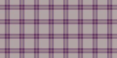 Guy check seamless textile, jersey fabric pattern tartan. Feminine background texture plaid in pastel and grey colors. vector