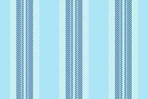 Old-fashioned seamless background texture, throw pattern lines fabric. Pure textile vertical stripe in cyan and light colors. vector