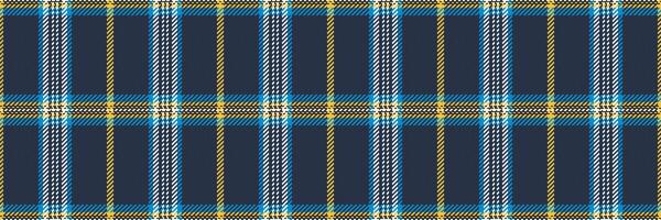 Serene plaid background pattern, rug textile seamless fabric. Identity tartan texture check in blue and dark colors. vector