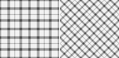 Pattern textile fabric of plaid tartan background with a check texture seamless . Set in monochrome colors. Modern carpets for stylish living rooms. vector