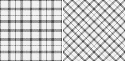 Pattern textile fabric of plaid tartan background with a check texture seamless . Set in monochrome colors. Modern carpets for stylish living rooms. vector