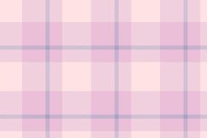 Plaid background, check seamless pattern in pink. fabric texture for textile print, wrapping paper, gift card or wallpaper. vector