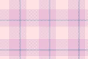 Plaid background, check seamless pattern in pink. fabric texture for textile print, wrapping paper, gift card or wallpaper. vector